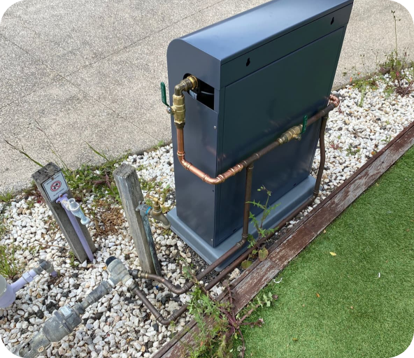 Filtration unit outdoor installation - front view