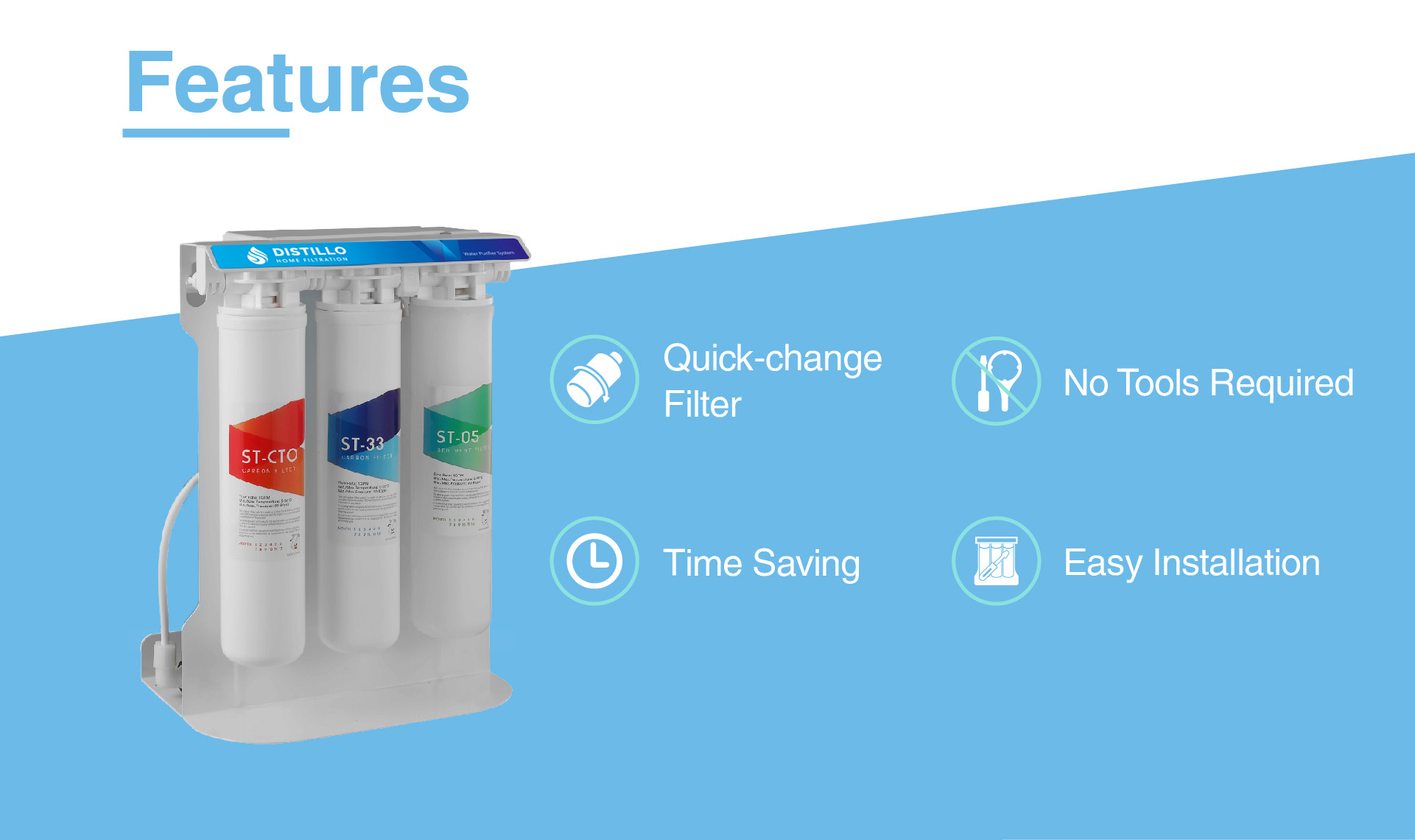 Filtration unit outdoor installation - front view