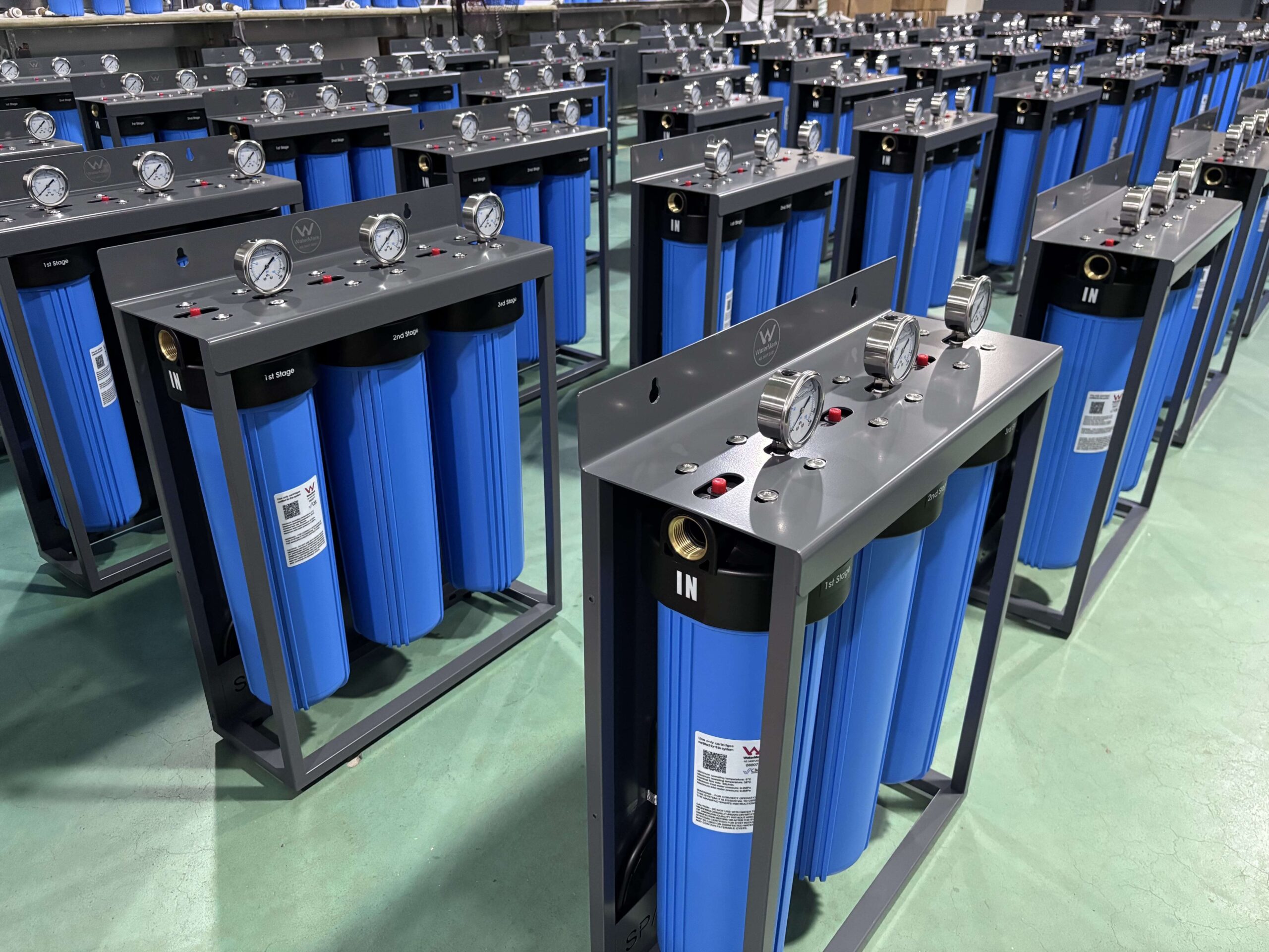 Filtration unit outdoor installation - front view