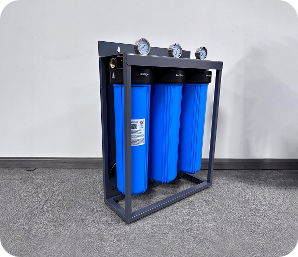 Filtration unit outdoor installation - front view