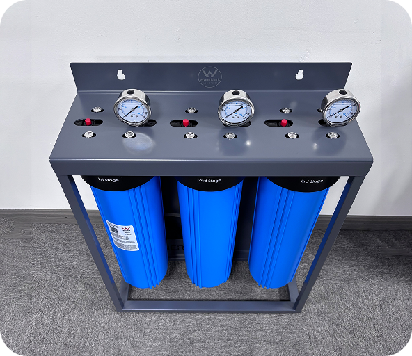 Filtration unit outdoor installation - front view